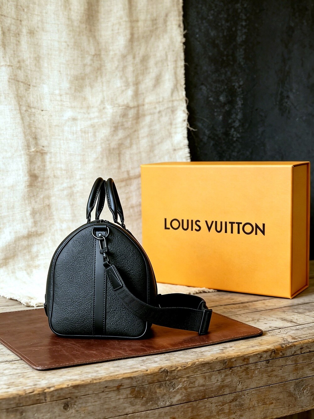 Louis Vuitton Keepall Bandouliere 50 Aerogram Black - Picture 5 of 5